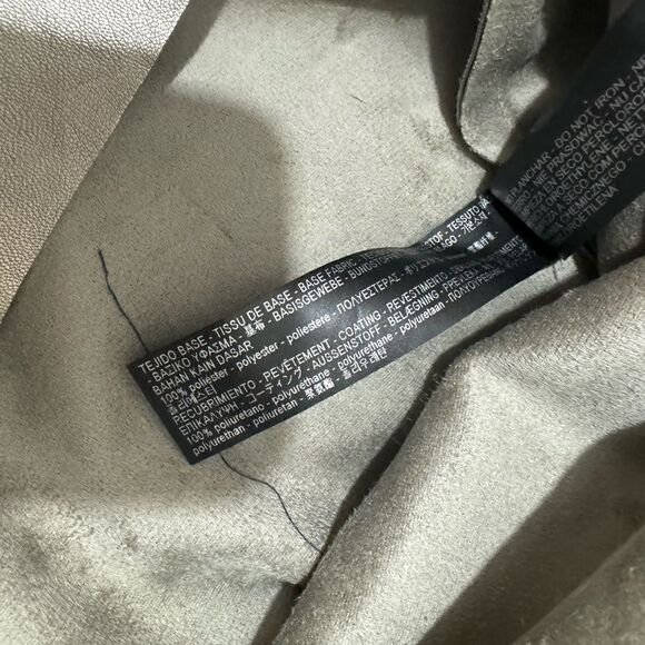 Zara Metallic Faux Leather Skirt with pockets - Picture 7 of 7